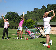 Golf introductory and discovery of the course